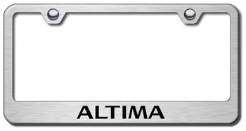 Nissan Altima Laser Etched Stainless Steel License Plate Frame