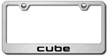 Nissan Cube Laser Etched Stainless Steel License Plate Frame