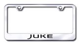 Nissan Juke Laser Etched Stainless Steel License Plate Frame