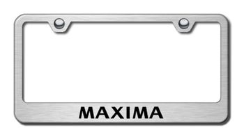 Nissan Maxima Laser Etched Stainless Steel License Plate Frame
