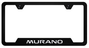 Nissan Murano Laser Etched Stainless Steel Cut-Out License Plate Frame