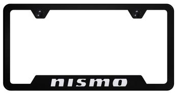 Nissan Nismo Laser Etched Stainless Steel Cut-Out License Plate Frame