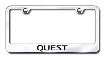 Nissan Quest Laser Etched Stainless Steel License Plate Frame