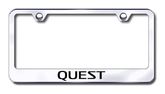 Nissan Quest Laser Etched Stainless Steel License Plate Frame