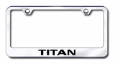 Nissan Titan Laser Etched Stainless Steel License Plate Frame