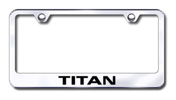 Nissan Titan Laser Etched Stainless Steel License Plate Frame