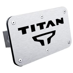 Nissan Titan Stainless Steel Name & Logo Class III Hitch Plug