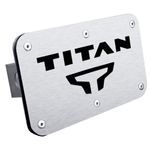 Nissan Titan Stainless Steel Name & Logo Class III Hitch Plug