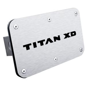Nissan Titan XD Stainless Steel Name Hitch Plug