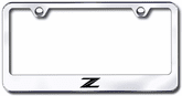 Nissan Z Stylized Logo Laser Etched Stainless Steel License Plate Frame