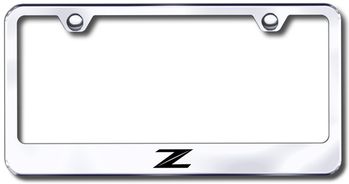 Nissan Z Stylized Logo Laser Etched Stainless Steel License Plate Frame