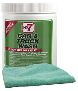 No. 7 Car Wash Concentrated Powder (8 oz.) & Microfiber Cloth Kit