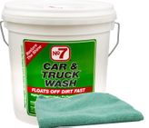 No. 7 Concentrated Car Wash Powder (4 lbs.) & Microfiber Cloth Kit