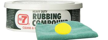 No. 7 Rubbing Compound (10 oz.), Microfiber Cloth & Foam Pad Kit 