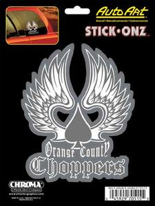 Orange County Choppers Winged Spade  6" x 8" Vinyl Decal