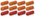Pacer Red & Amber Auxiliary Running Lights Combo Kit (12 Lights)