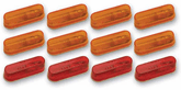 Pacer Red & Amber Auxiliary Running Lights Combo Kit (12 Lights)