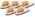 Pacer Deluxe Amber Five Cab Roof Running Lights Kit