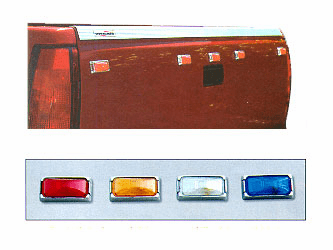Pacer Dualie Style Tailgate Running Lights Kit (5 Lights)