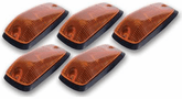 Pacer GM Style Amber Five Cab Roof Running Lights Kit (1988-2002)
