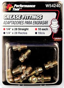 Performance Tool 10 Piece Grease Fitting Assortment