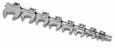 Performance Tool 10 Piece Open End Crowfoot Wrench Set 