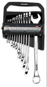 Performance Tool 11 Piece Polished Combination Wrench Set