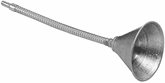 Performance Tool 12" Flexible Spout Metal Funnel