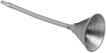 Performance Tool 12" Flexible Spout Metal Funnel