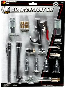 Performance Tool 17 Piece Blow Gun Accessory Kit