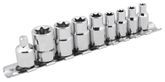 Performance Tool 9 Piece Steel Star Socket Set