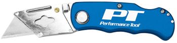 Performance Tool Folding LB Utility Knife - Blue 