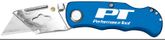 Performance Tool Folding LB Utility Knife - Blue 