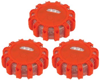 Performance Tool LED Roadside Safety Flares (3 Pack)