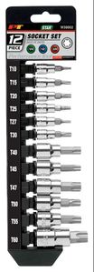 Performance Tool Polished Chrome Star Bit Socket Set (12 Piece)