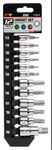 Performance Tool Polished Chrome Star Bit Socket Set (12 Piece)