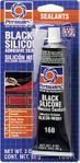 Permatex Black Silicone Adhesive Sealant (3 oz.)