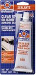 Permatex Clear Silicone Adhesive Sealant (3 oz.)