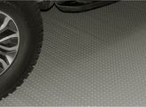 Pewter Diamond Deck Textured Rollout Flooring Car Mat