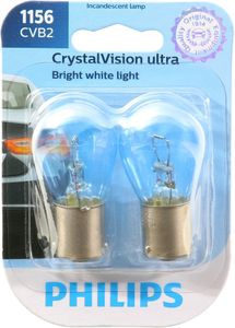 Philips 1156 Crystal Vision Miniature Bulbs (Pair)
