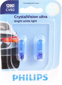 Philips 12961 Crystal Vision Miniature Bulbs (Pair)