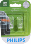 Philips 194 LongerLife Miniature Bulbs (Pair)