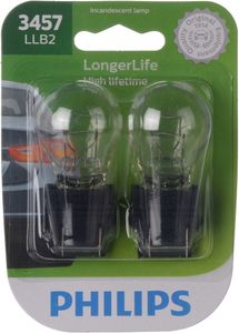Philips 3457 LongerLife Miniature Bulbs (Pair)