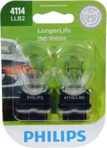 Philips 4114 LongerLife Miniature Bulbs (Pair)