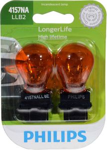 Philips 4157NA LongerLife Miniature Bulbs (Pair)