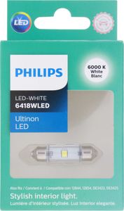 Philips 6418W Ultinon LED White Miniature Bulb