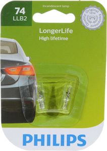 Philips 74 LongerLife Miniature Bulbs (Pair)
