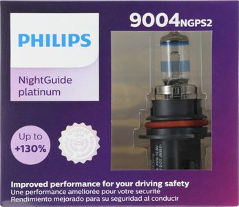 Philips 9004 NightGuide Platinum Headlight Bulbs (Pair)