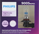 Philips 9005 NightGuide Platinum Headlight Bulbs (Pair)