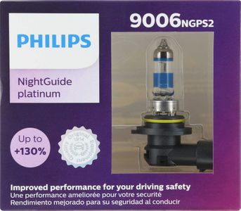 Philips 9006 NightGuide Platinum Headlight Bulbs (Pair)